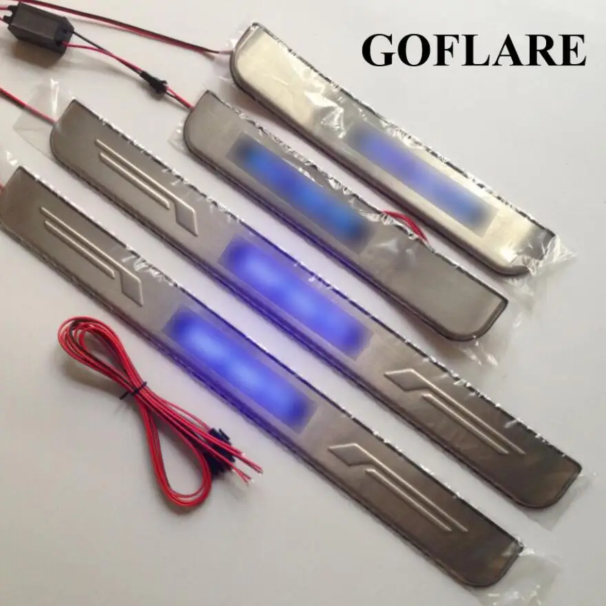 

Авто светодиодная защита порога для Infiniti S51 FX30 FX35 FX37 FX50 QX70 2009-2019, аксессуары с подсветкой, пороги