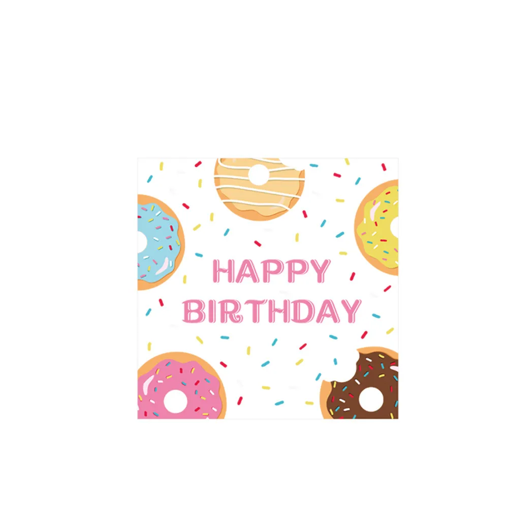 Donut Birthday Party Decor Kids Banner Balloon Disposable Tableware Supplies 1st Boy Girl Baby Shower | Дом и сад