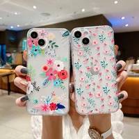 for iphone 12 mini 11 pro max se 2 2022 fashion lavender flower matte phone case for iphone x xs xr 7 8 plus floral cover case