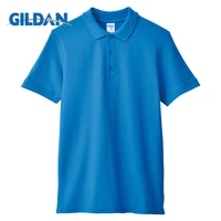 gildan mens polo shirt brand summer cotton casual solid color short sleeve t man polo shirts breathable polo shirts for men 3xl