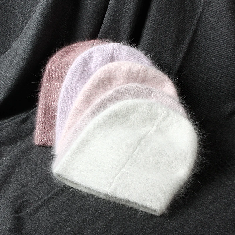 VISROVER 10 colorway унисекс однотонная шапка из кроличьего меха женская зимняя с