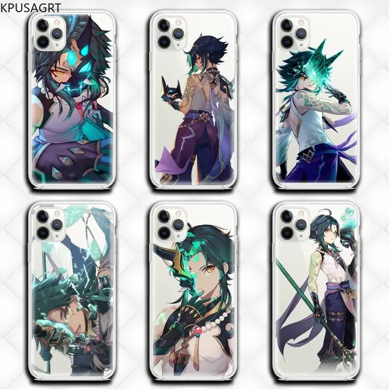 

Xiao Genshin Impact Game Phone Case Clear for iphone 13 12 11 Pro max mini XS 8 7 Plus X SE 2020 XR cover