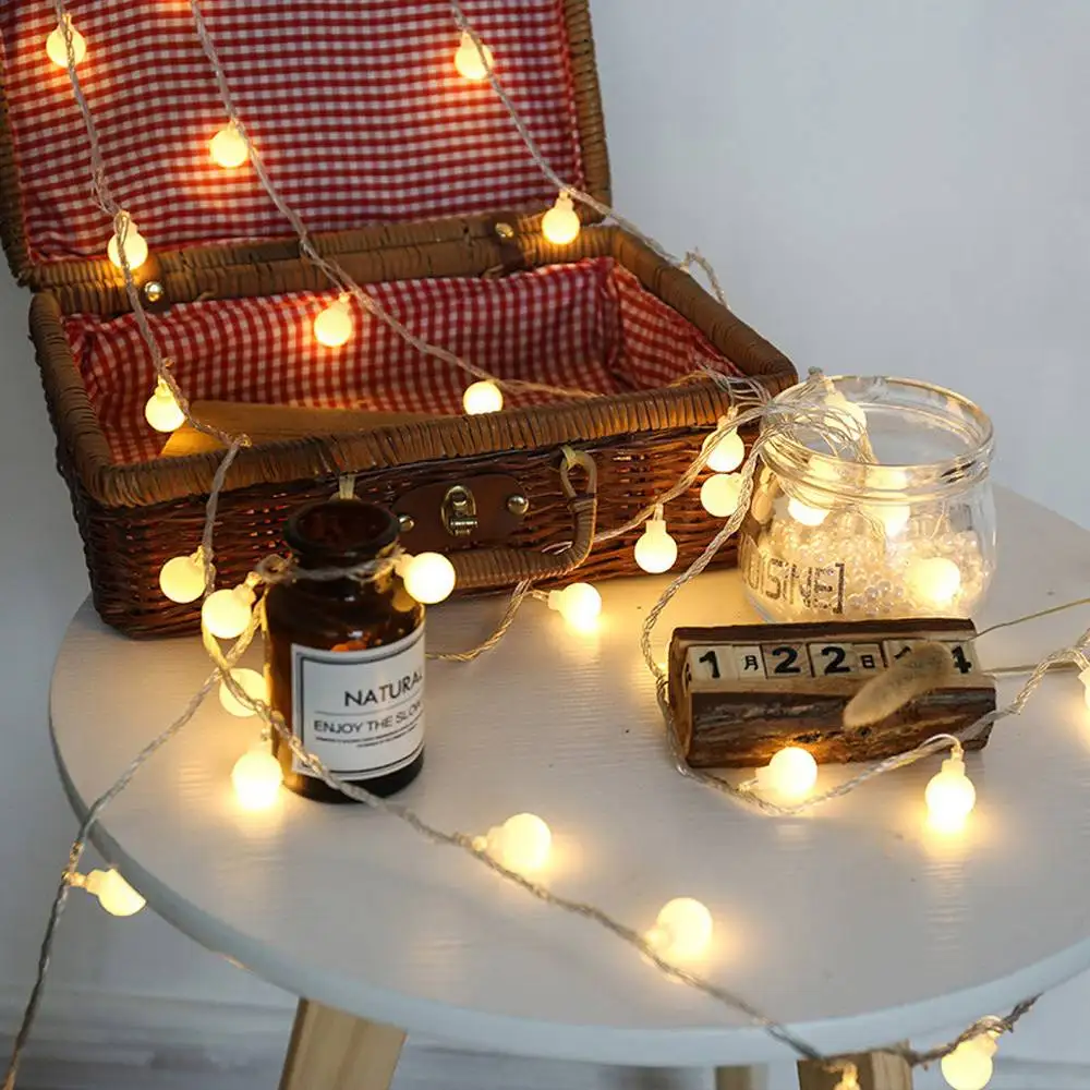 Вечерние гирлянды на открытом воздухе 20 шаров светящиеся праздничный прозрачный