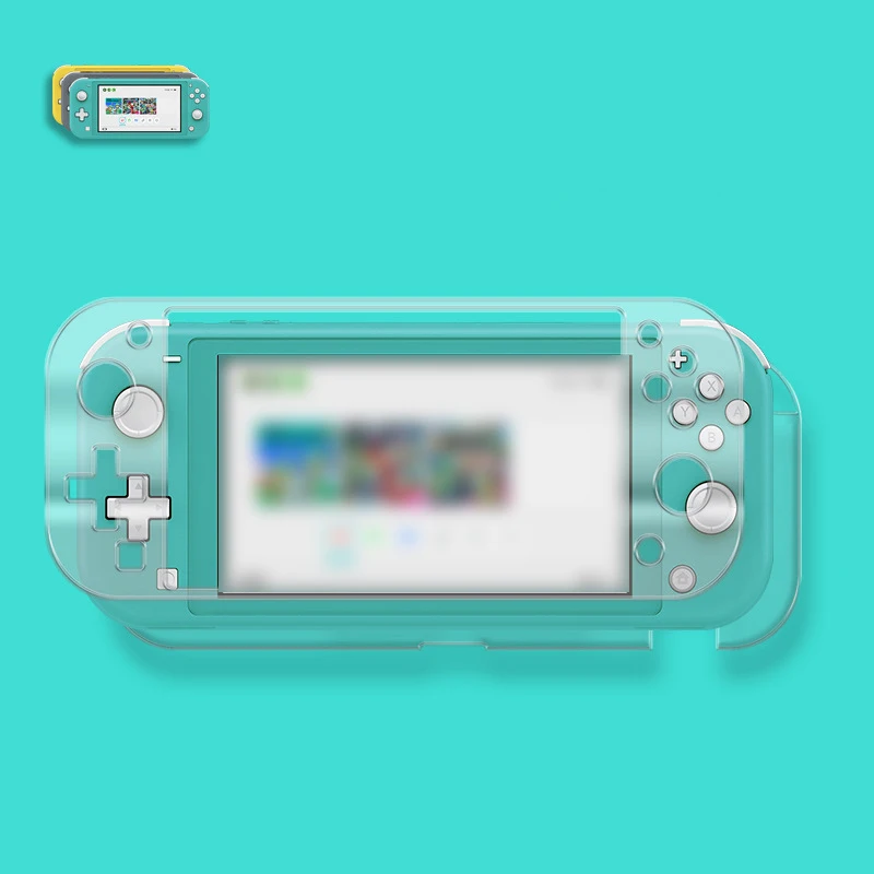 Прозрачный кристально чистый чехол накладка для kingd Switch Lite 9H набор жесткой