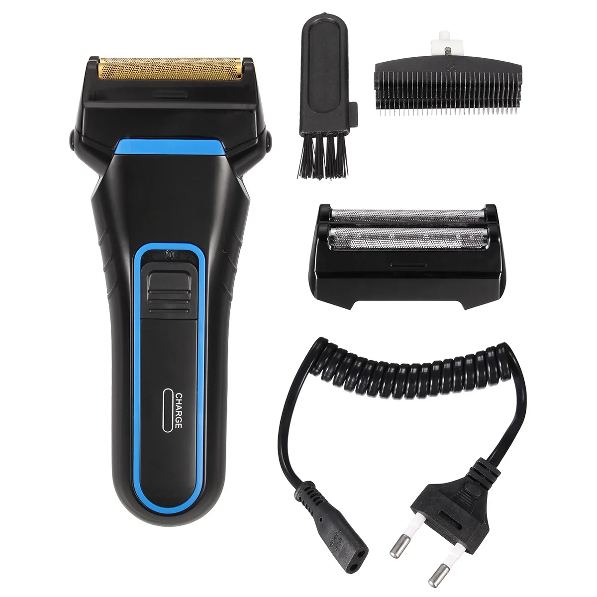 

Men Electric Razor Shaver 2 Blades Cordless Dual Shaver Rechargeable Beard Razor Trimmer Sideburns Cutter Shaving Machine