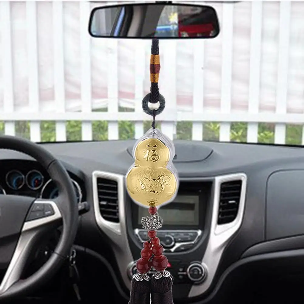 

Gourd Pendant Vintage Chinese Style Black Tassel Car Lucky Hanging Ornament