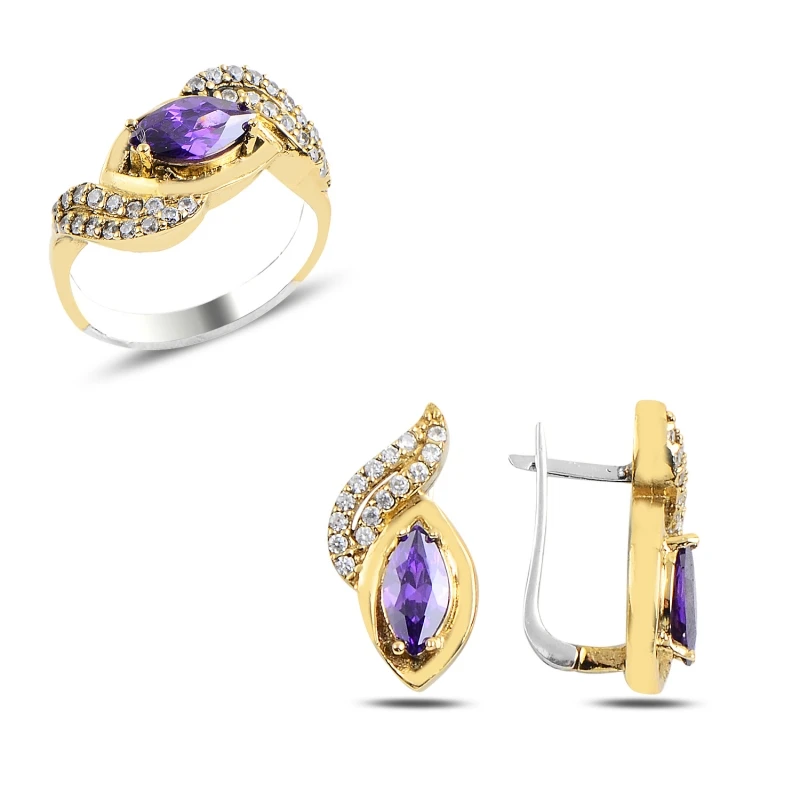 

Silverlina Silver Zircon Stone Authentic Set
