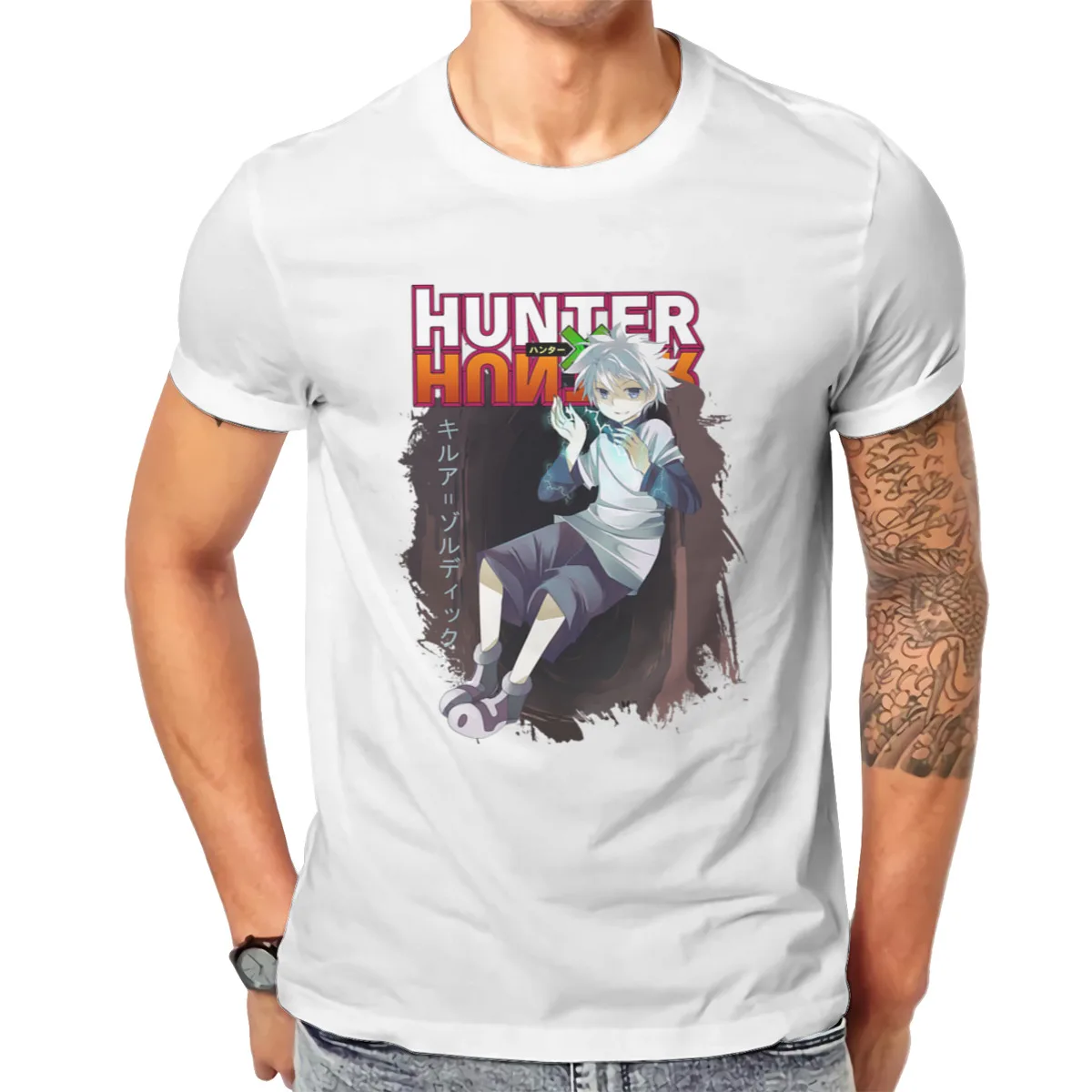 

Парная Свободная Повседневная хлопковая одежда Killua hunter x hunter для мужчин и женщин, модель 100% большого размера, 136480