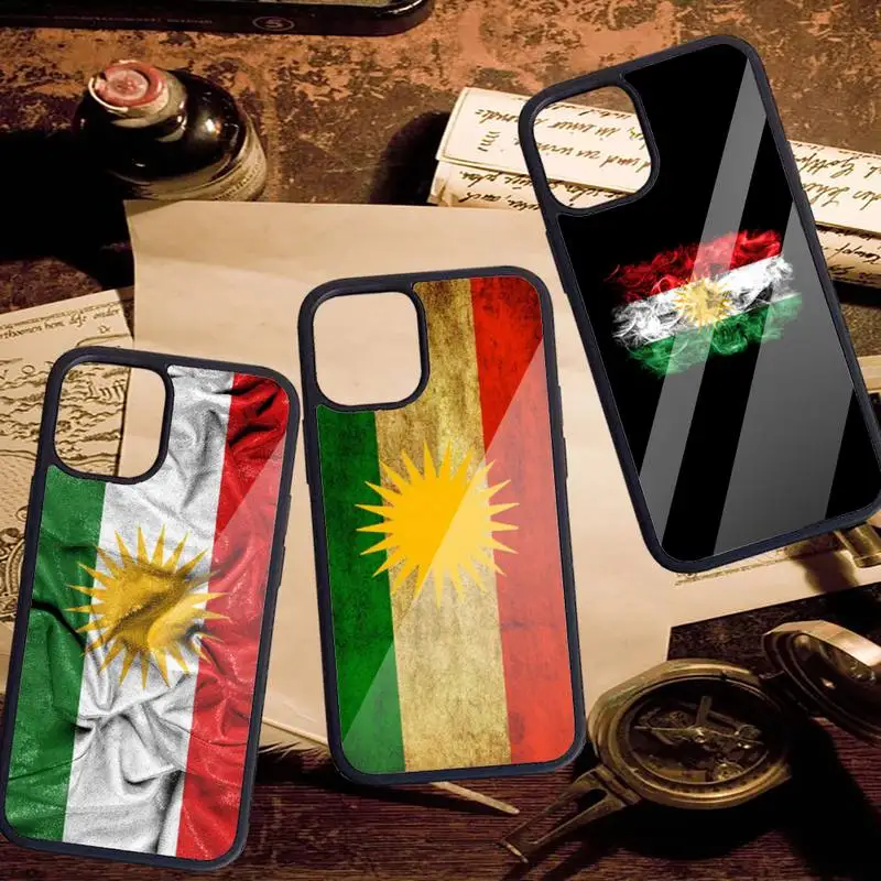 

Kurdistan Autonomous Region flag Phone Case PC For iPhone 11 12 pro XS MAX 8 7 6 6S Plus X 5S SE 2020 XR