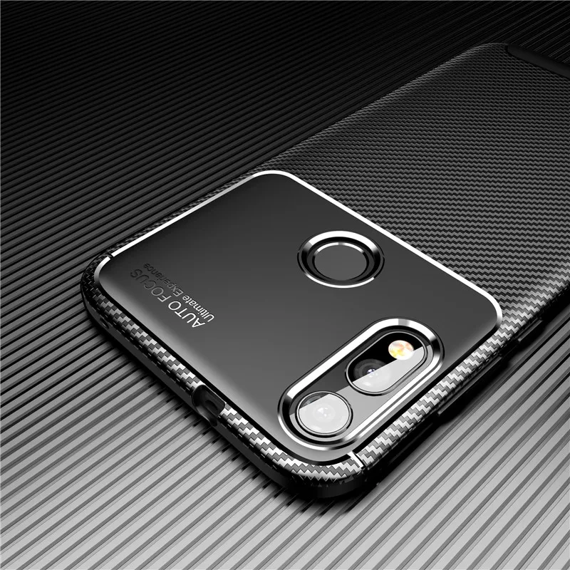 

Carbon Fiber Silicone Case For Motorola One Vision Zoom G Stylus G8 Power Lite G7 G6 Z3 Z4 E5 Play Go P40 Case Back Cover Bags