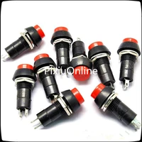 8pcspack 12mm plastic push button self locking switchs yt107y diy toys parts drop shipping