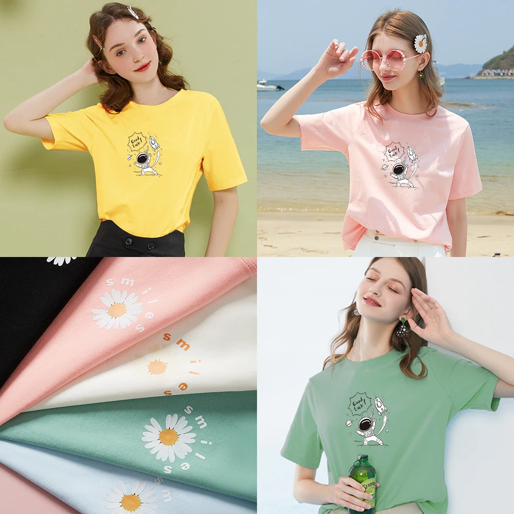 

tshirt 2021 summer hot style T-shirt soft and comfortable pure cotton material oversized T-shirt fashion women's short-sleeved