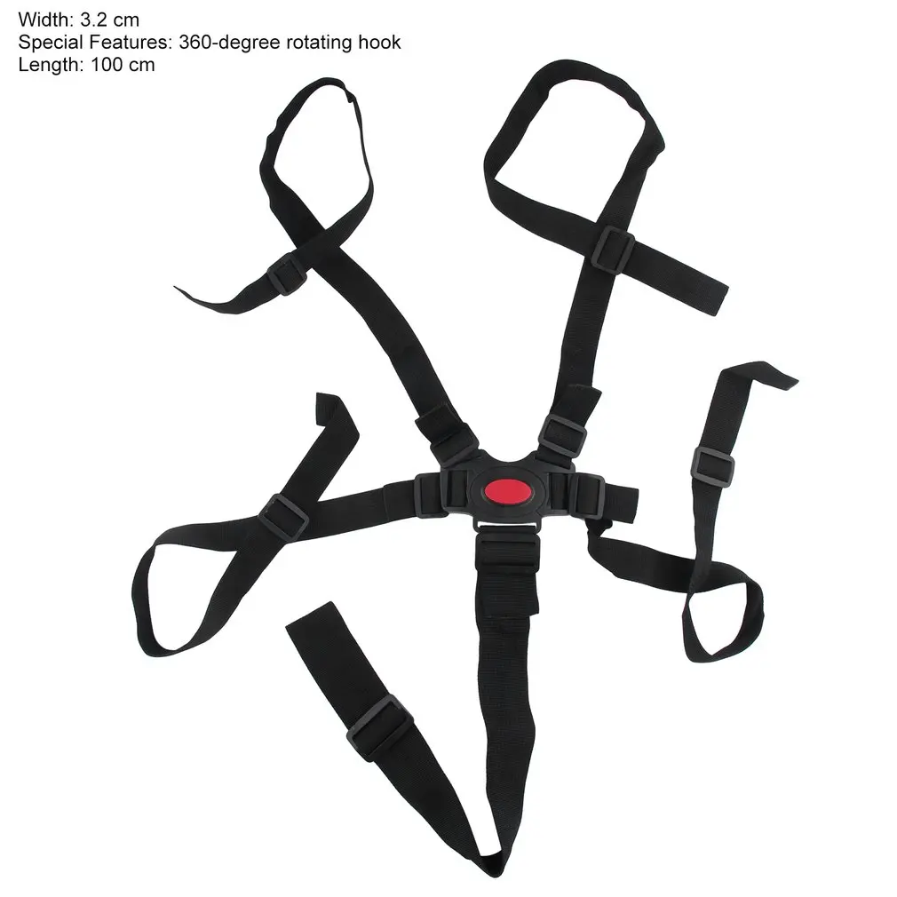

Hot ! Baby 5 Point Adjustable Car Harness Safe Belt Universal Baby Chair Safety Belt High Quality Dining Chair Bandage Seat Belt