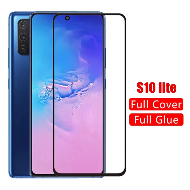 

2 предмета в комплекте, для Samsung s10 lite Galaxy S 10 lite 10 свет безопасности Защитное стекло на galaxy s 10 lite Полное покрытие защитное стекло