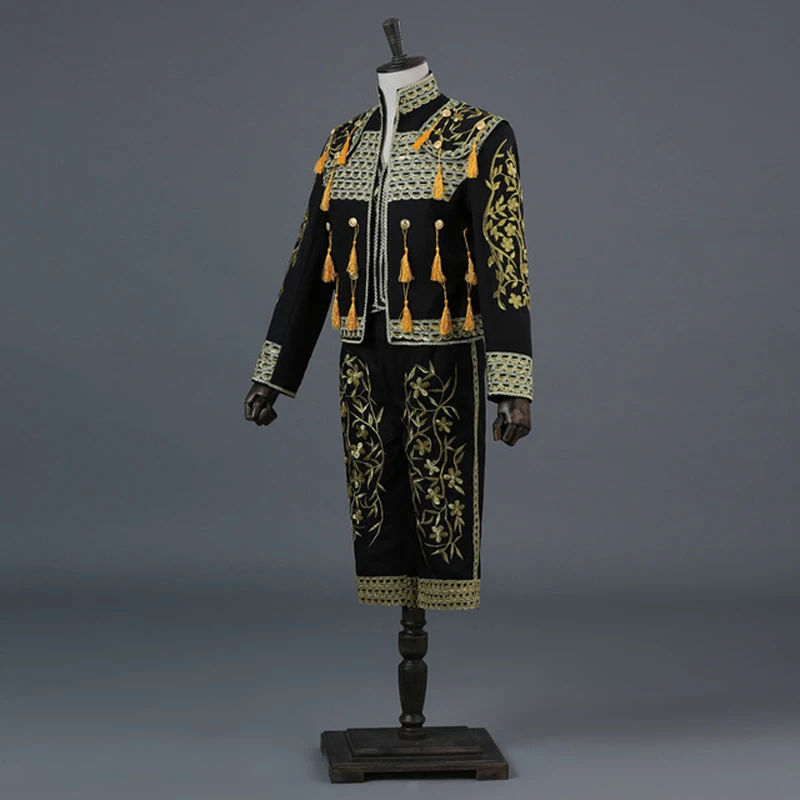Испанский танцевальный костюм matador bullfighting костюмы Европейского суда с бахромой