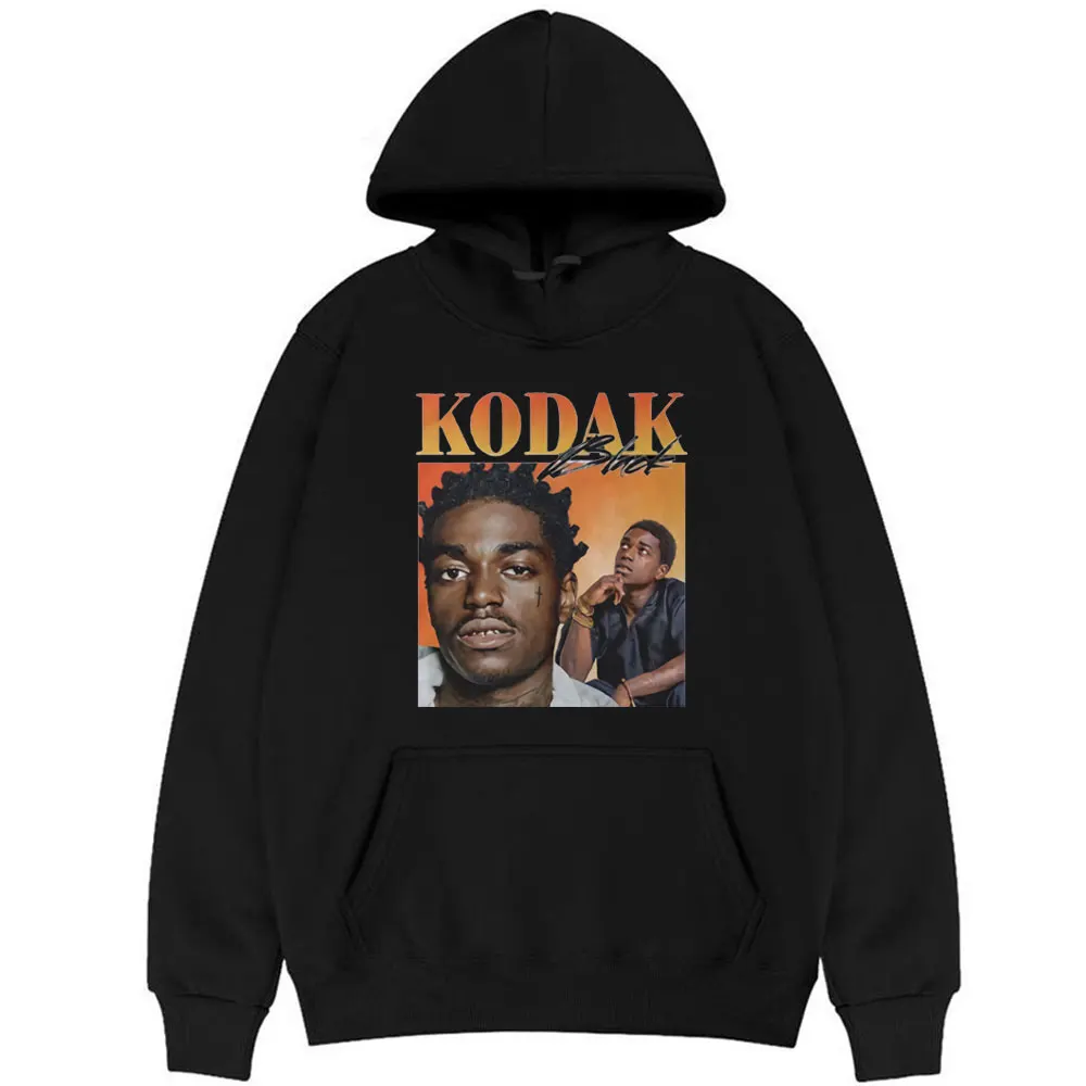 

Kodak Black Hoodies Mens Womens Fashion Loose Hoody Sweatshirt Unisex EU Plus Size Hoodies Men Women Fashion Hip Hop Streetwear