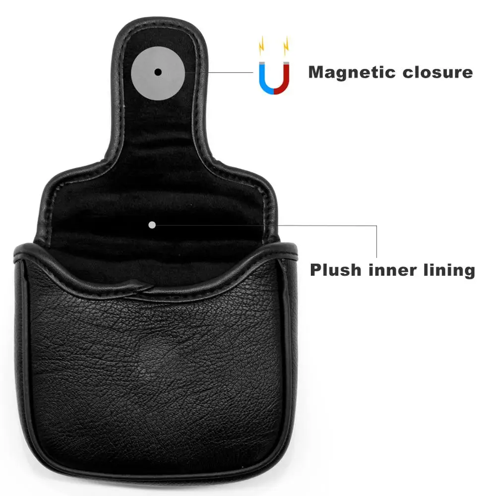 Чехол для клюшки гольфа чехлы клюшек из искусственной кожи с магнитной