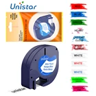Unistar 91200 91201 совместимый для лента DYMO LetraTag 12267 Пластик этикетировщик 91203 для Dymo прибор для нанесения этикеток и LT-100H