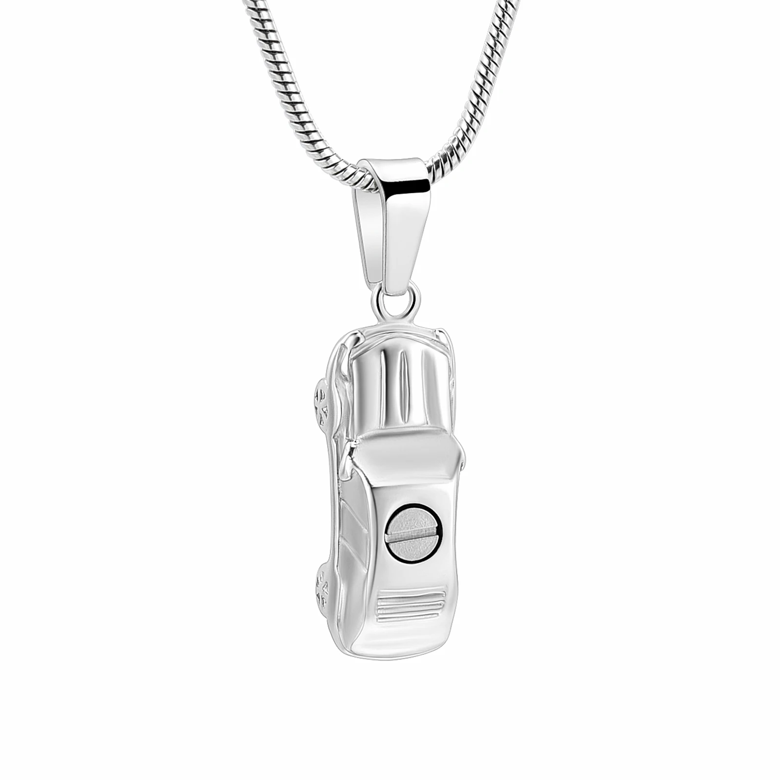 

Cremation Jewelry Urn Necklace for Ashes Stainless Steel Car Shape Charm Locket Pendant Memorial Jewelry