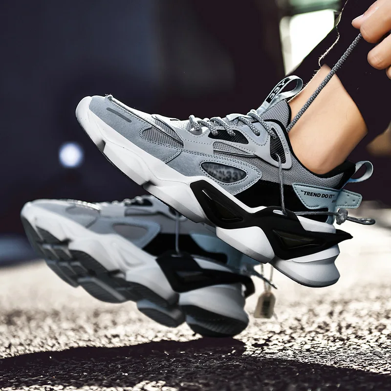 Men's Casual Shoes for Man Sneakers Fashion Sport Running Shoes Summer Net Red Thick-Soled Old Shoes Men's New Casual Shoes