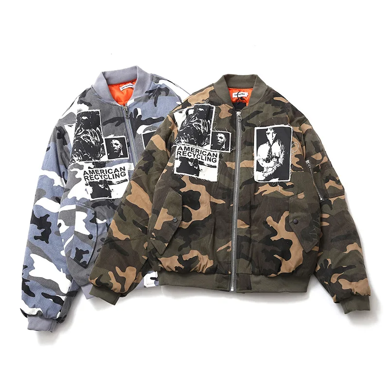 

Jacket men's winter camouflage jacket Air Force Flying US Baseball Jacket camouflage thickened cotton padded jacket