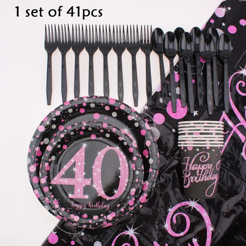 Вечерние столовые приборы на 40 лет декоративные тарелки для детского душа