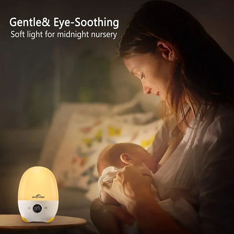 

Милый ночсветильник с таймером для сна, светодиодная лампа для ухода за ребенком, милый Декор для комнаты, умный красочный RGB для детей, пода...