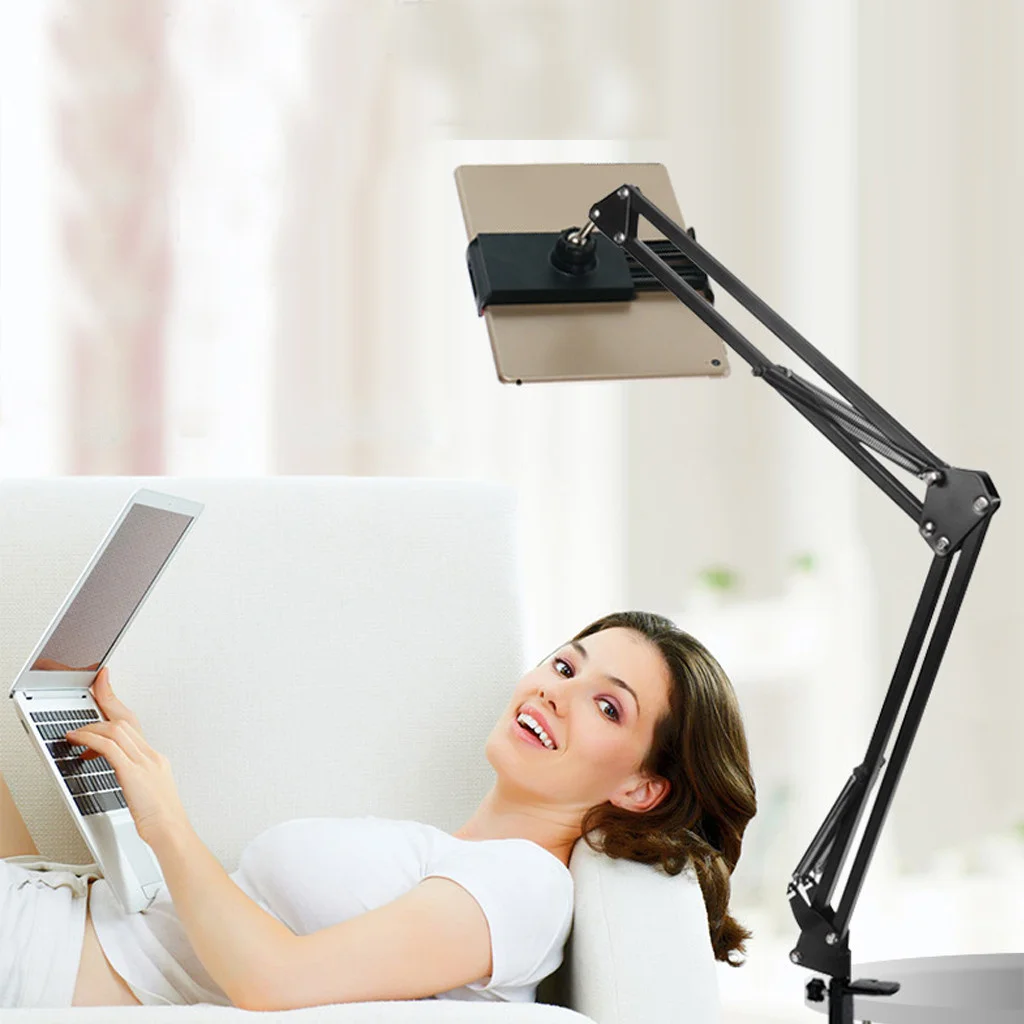 

Rotary mobile phone and universal tablet stand, desktop stand, hands-free, adjustable bed. Genuine Best