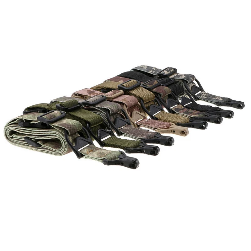 

Camo 2 Point Tactical Rifle Sling Military Wargame Paintball Hunting Adjustable Gun sling Strap Survival Bungee Tool Accessories