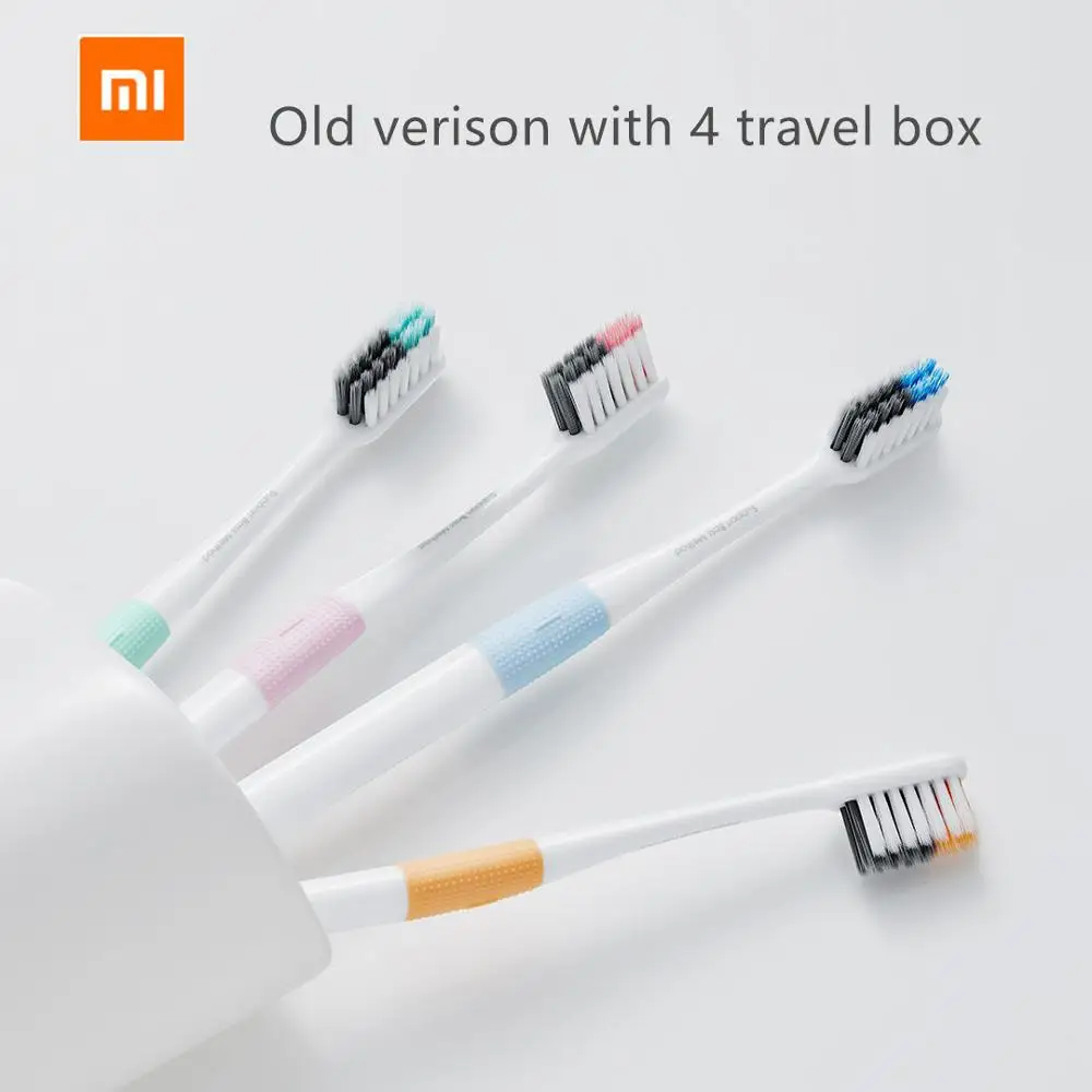 Xiaomi Mijia Doctor B Bass метод зубная щетка 4 цвета/комплект включает в себя походная коробка DR. BEI глубокая зубная щетка