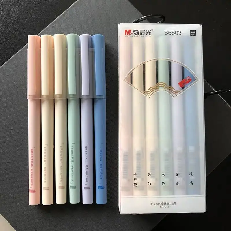 

3pcs Gel Pen Simple Quick-drying , for Girl Gift Student Stationery School Writing Office Supplies ,stationery pens , cute pens