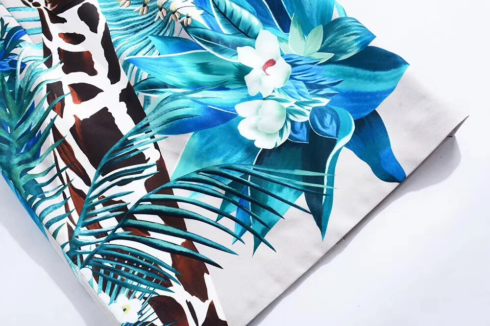 Европейская и американская женская одежда весна 2020 Новый Стиль Жираф мультфильм