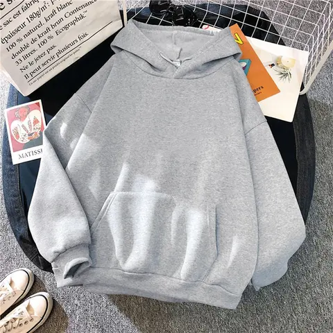 2021 Autumn Oversized Sweatshirt Printed And Solid Kawaii Hoodies For Women Top Clothes Hoody Female Women's Hoodies Full Sleeve