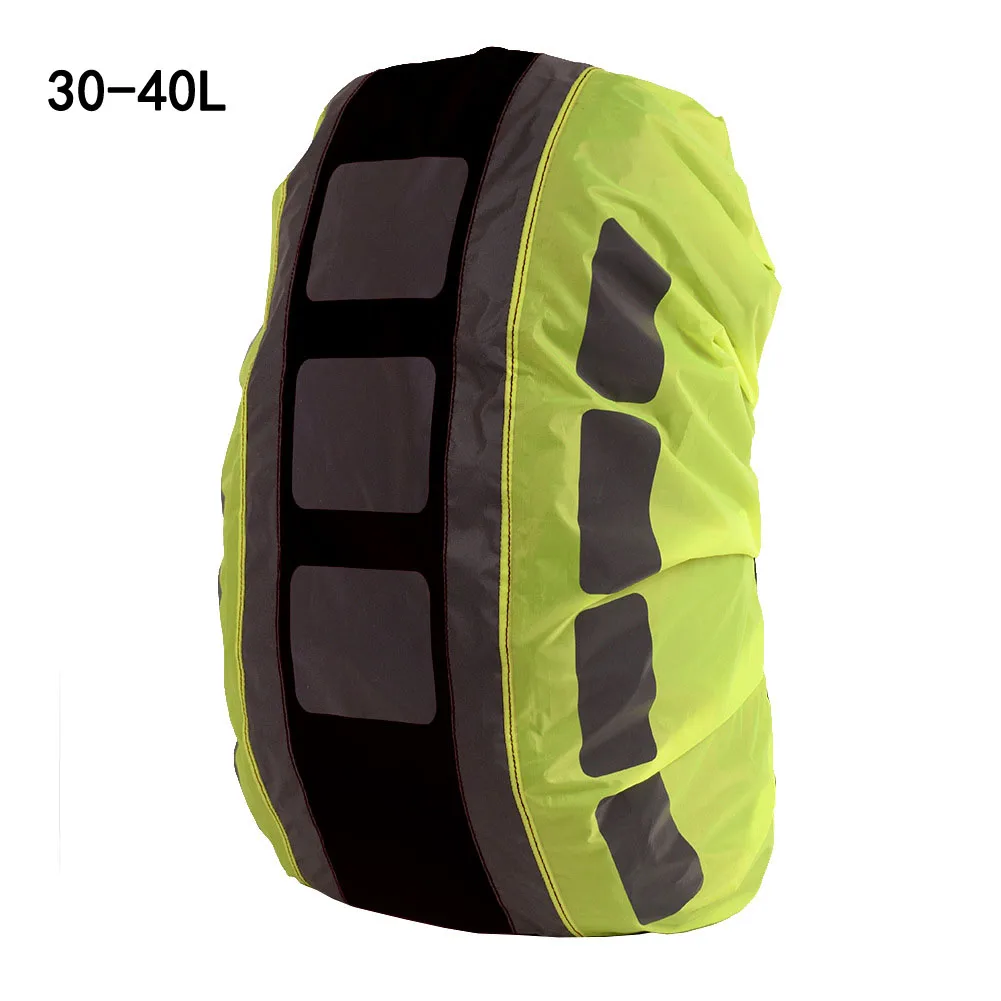 Black 3 30-40L Светоотражающий 20-55L водонепроницаемый мешок дождевик рюкзак Крышка Открытый путешествия Кемпинг пылезащитный непромокаемые чехлы для рюкзаков - Цвет: Black 3 30-40L
