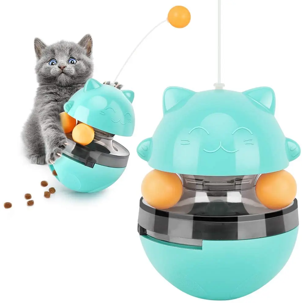 

Pet Fun Bowl Feeder Dog Cat Feeding Toys Pet Tumbler Leakage Food Ball for Training Playing Exercise IQ Toy Pets Supplies