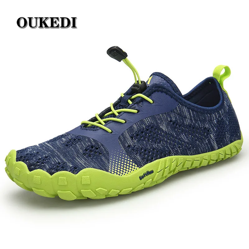 Летние уличные женские пляжные туфли Aqua плавающая вода пять пальцы большой палец