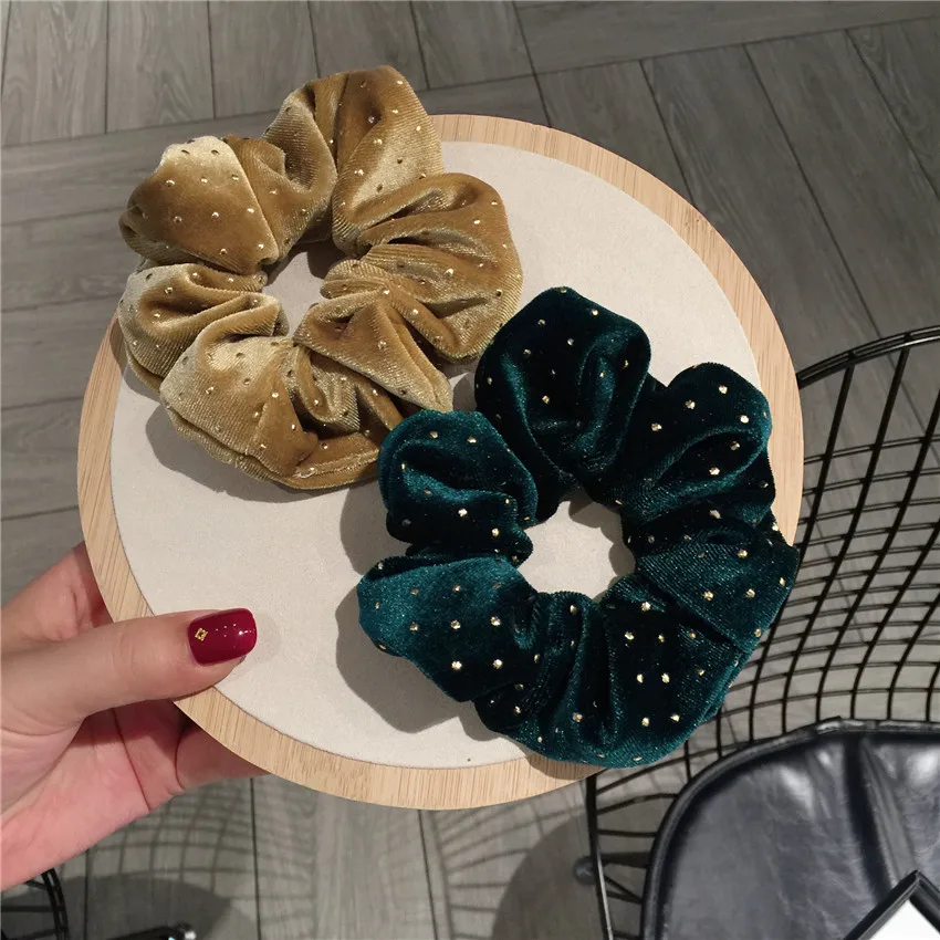 Модные женские выразительные эластичные повязки для волос, повязка на голову для девочек, модные вельветовые повязки для волос, аксессуары для волос, веревка для волос, хвост для осени