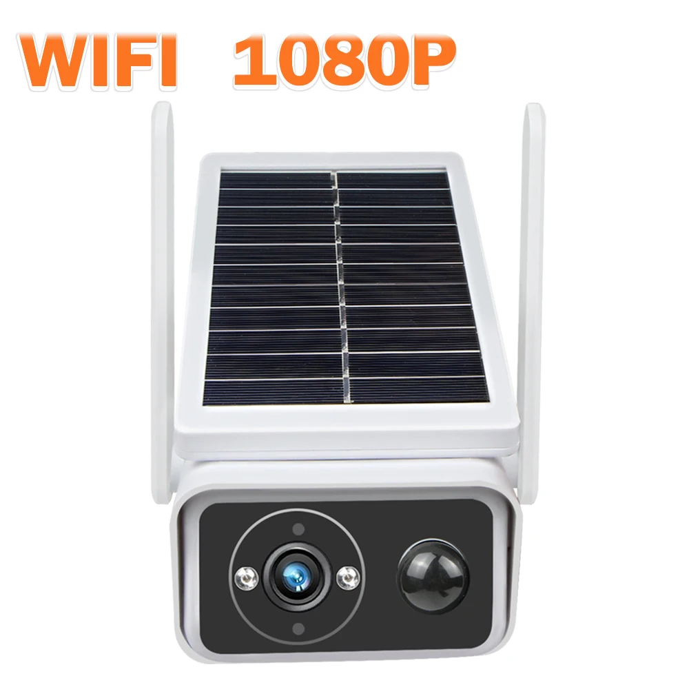 На солнечной энергии WiFi камера HD 1080P наружная беспроводная безопасности