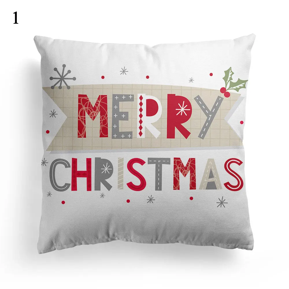 

Decorative Cushion Cover Christmas Santa Claus Pillow Cover Christmas Decoration Pillowcase Cushions For Sofa Home New Year Hot
