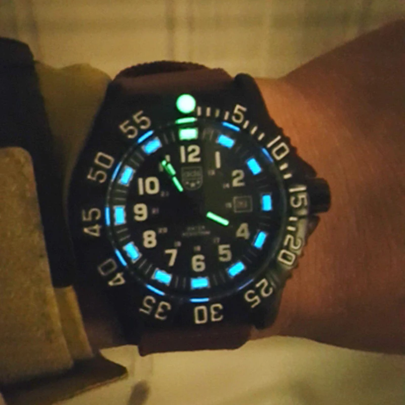 Мужские военные часы Addies уличные спортивные синие светящиеся