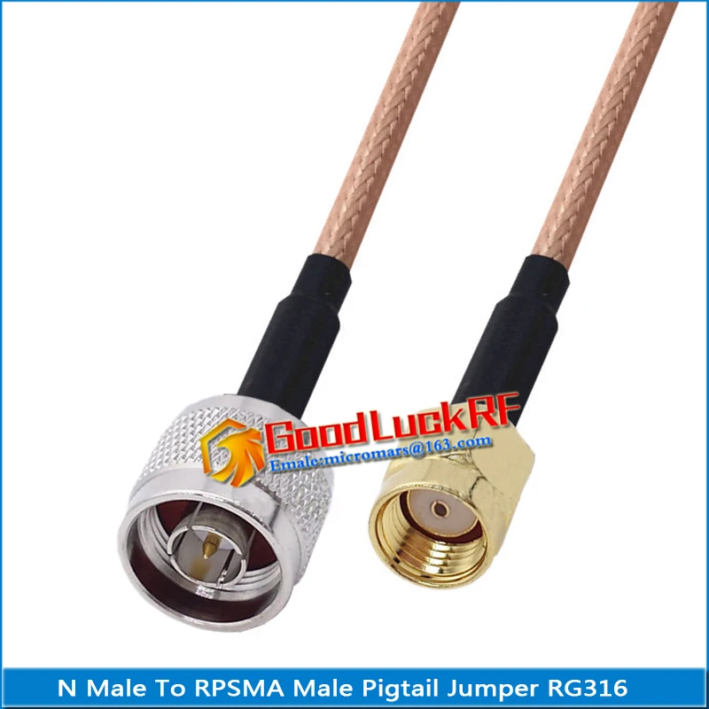 1X шт Высокое качество N штыревой в RP SMA RPSMA армированным пластиком Мужской