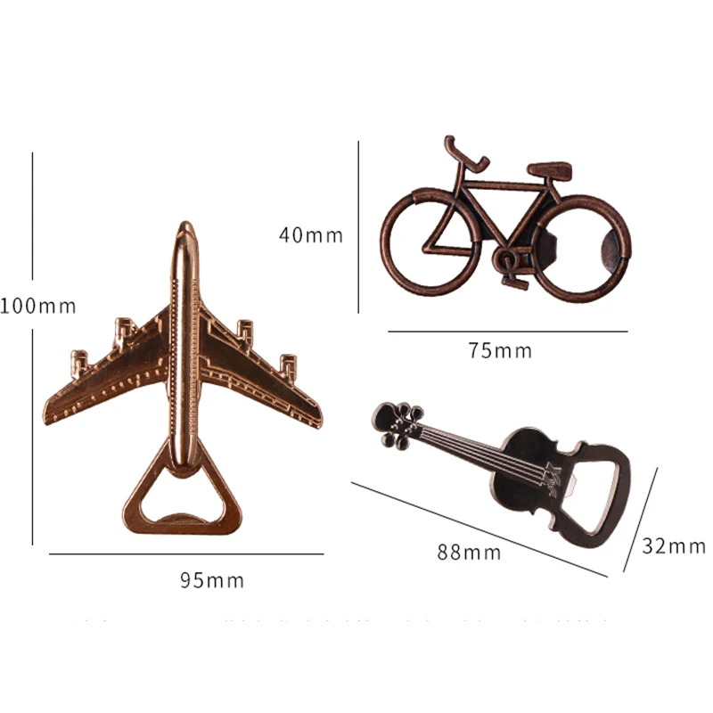

Cute 3D Stereo Aircraft Bottle Lifter Fridge Magnet Home Decoration Opener Tools Bar Drinking Accessories Kitchen Party Tool