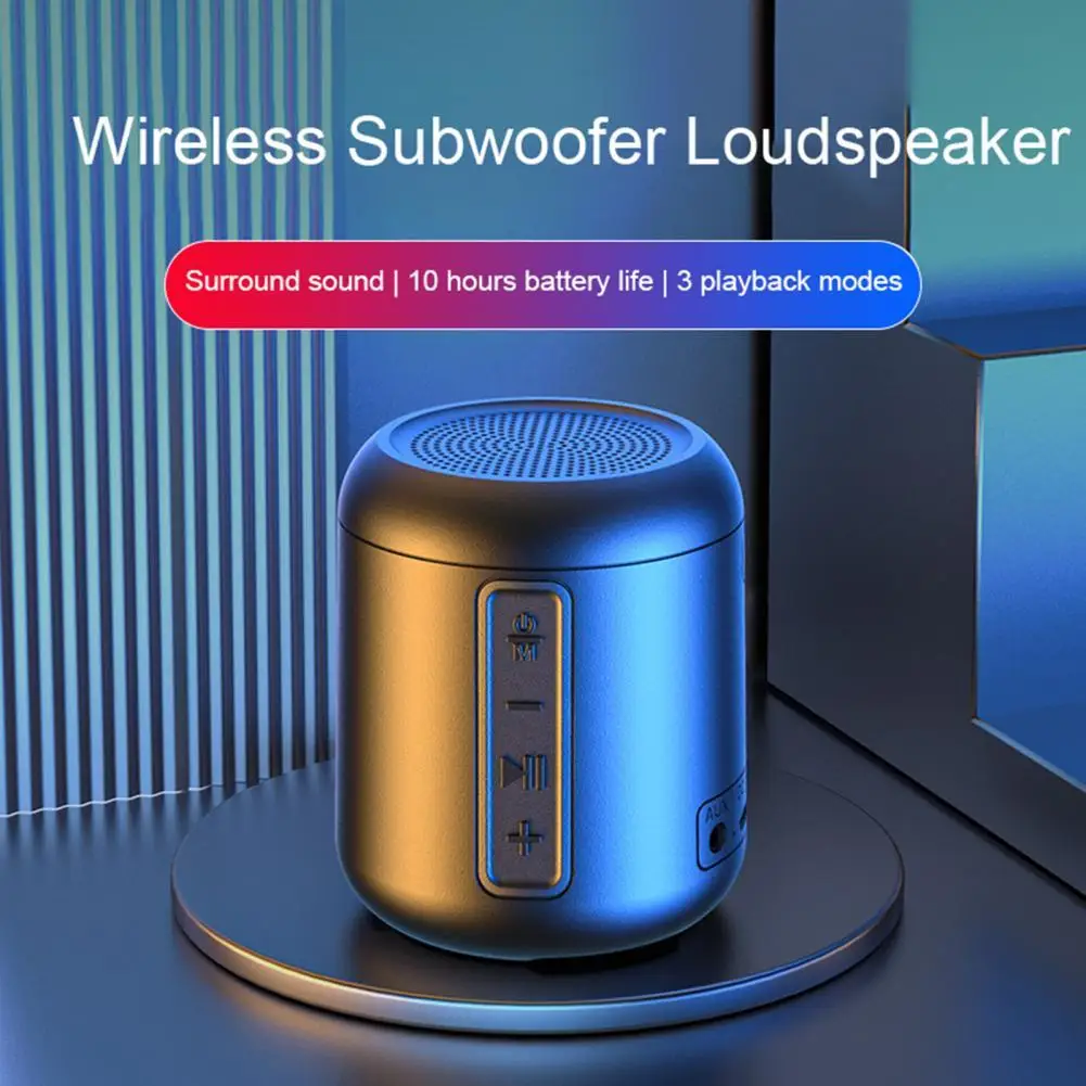 

New 5W TWS MINI Speaker Wireless Bluetooth Compatibility 5.0 Bass 9D HIFI Stereo Loudspeaker Outdoor Sport Music Subwoofer Box
