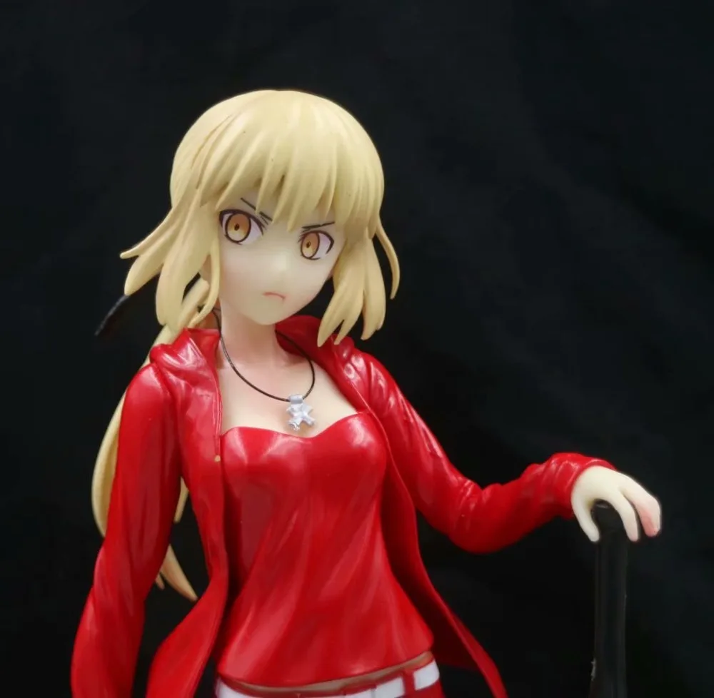 

3pcs Standing Saber Fate War Action Anime figure Red Black White Clothes Seba Figure Dolls Toys For Kids children gift 24cm