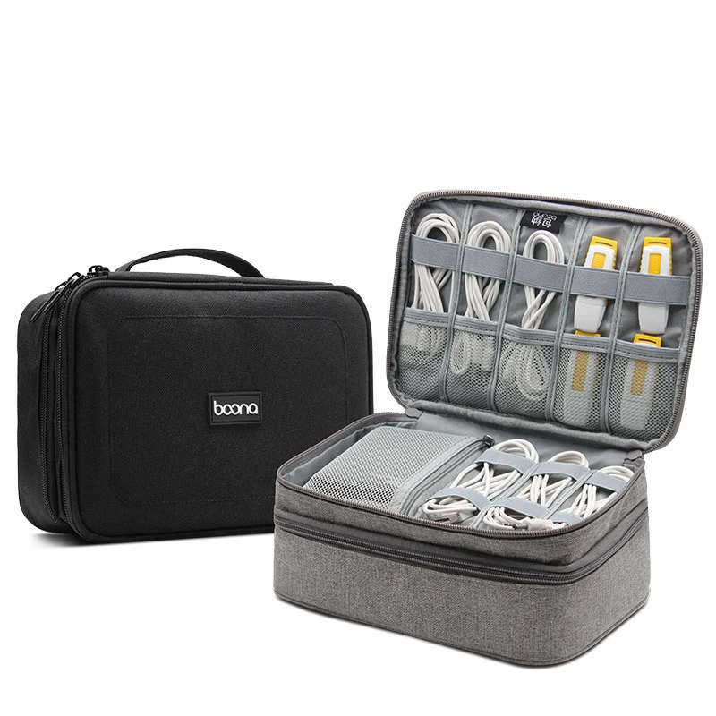 

Digital Storage Bags Electronics Cable Organizer Usb Gear Wires Portable Charger Power Battery home organization Accessories