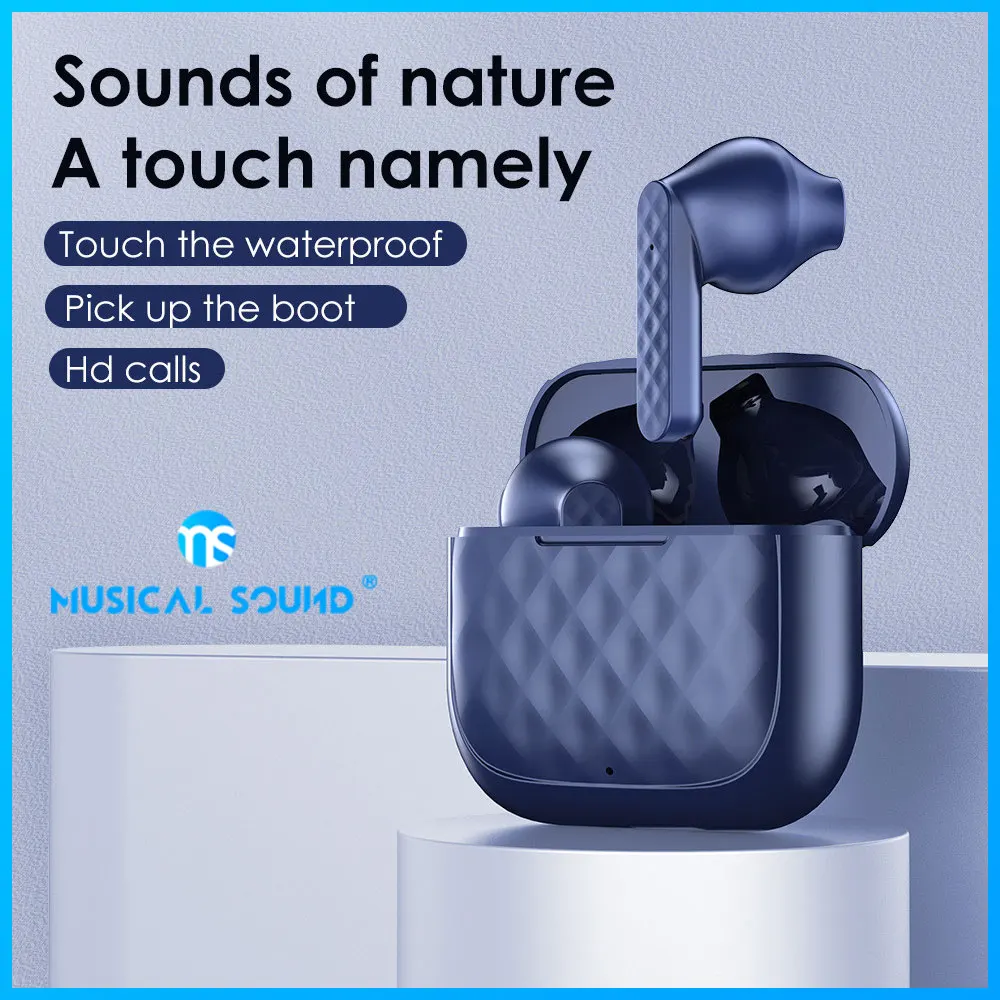 

Ms Bluetooth-Compatible Tws Wireless Headphone Sport Earphone Touch Mini Earbuds Headset With Charging Case Headsets With Mic