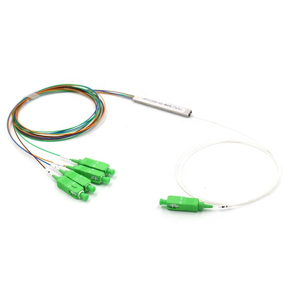 SC /APC 1X4 FTTH волоконно оптический разветвитель FBT муфта Singlemode simplex стальная труба plc