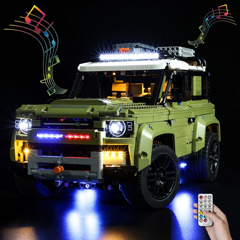 Светодиодный светильник Kyglairng для конструктора серии LEGO 42110 Technic Defender (только в