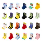 Детские носки, Необычные носки, весна-осень, уличные спортивные носки в уличном стиле с буквами для мальчиков и девочек, модные носки