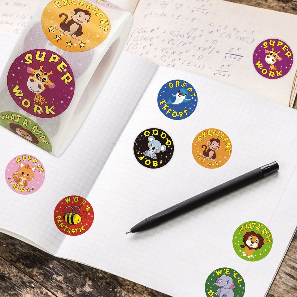 1000 шт. Стикеры для школы 1 дюйм | Дом и сад